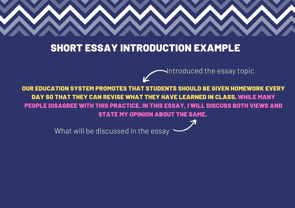 Short Essay Introduction Example