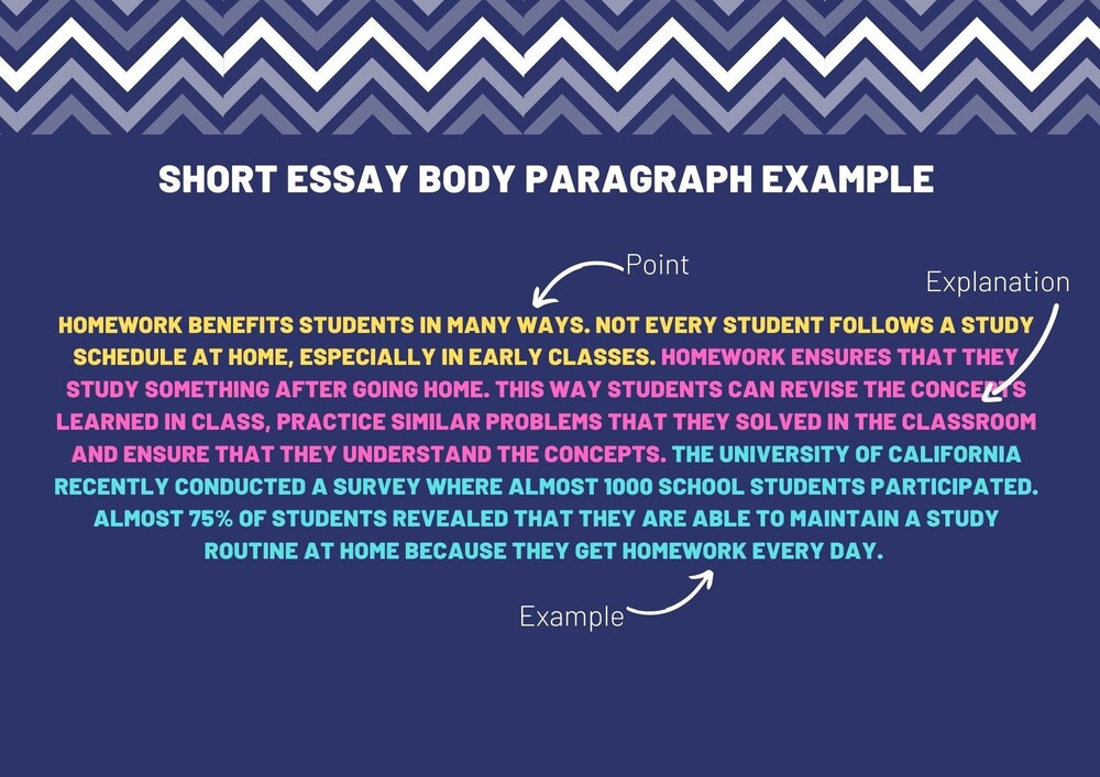 Short essay body paragraph example