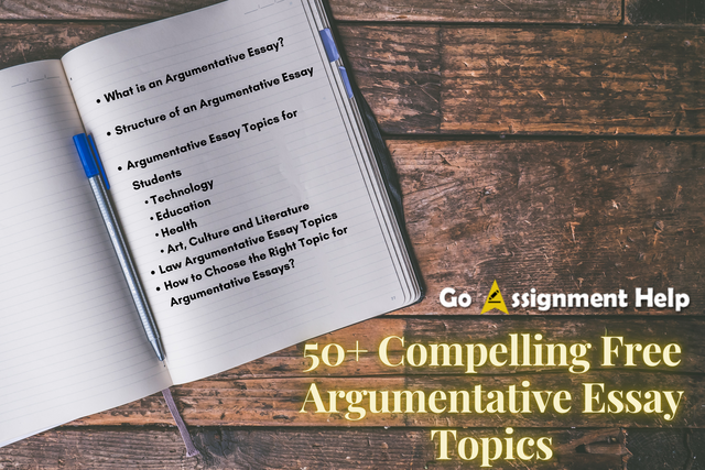 50+ Compelling Argumentative Essay topics- GoAssignmentHelp